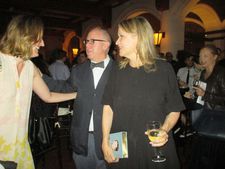 Congratulations for James Schamus with Linda Emond at the Yale Club